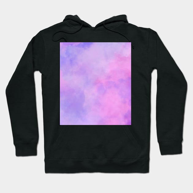 Purple and Pink Watercolor Hoodie by DesertCactusRose